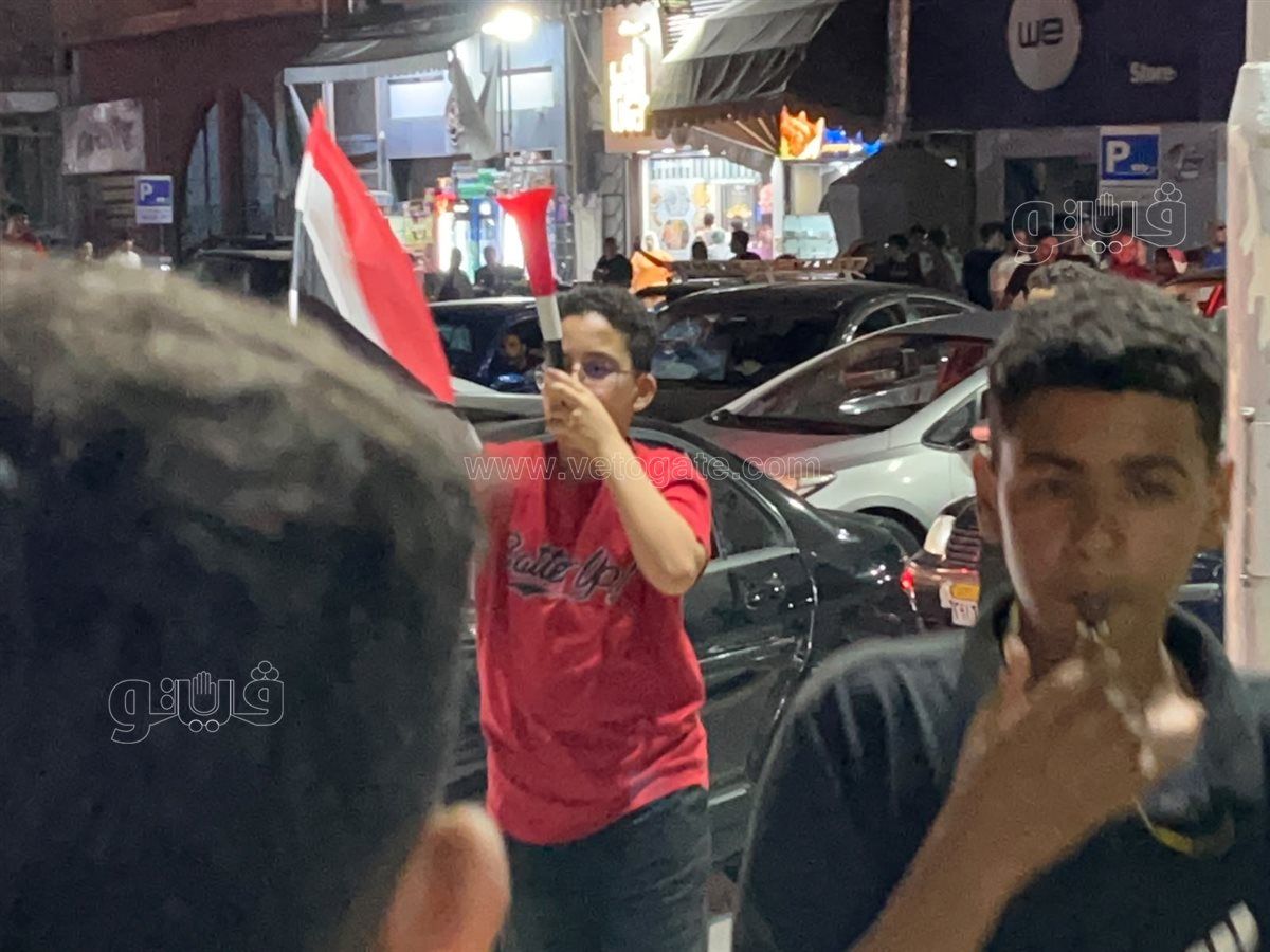 استمرار الاحتفالات ببورفؤاد لفوز المنتخب المصري على نظيره الاسترالي 