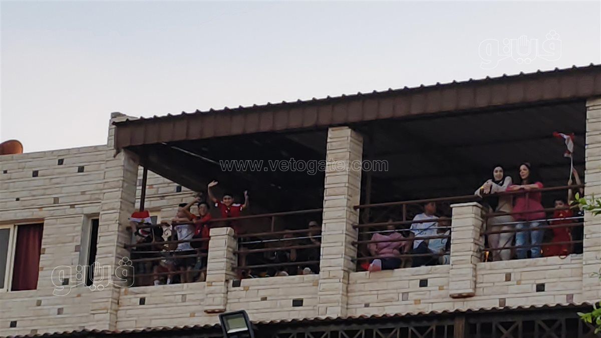 ترقب بين مشجعي المنتخب المصري من رواد نادي السلام البحري ببورفؤاد 