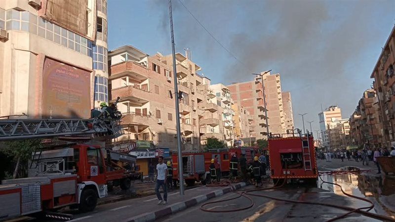 حريق برج الاتصالات