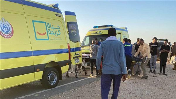 إصابة 17 شخصا في انقلاب ميكروباص بطريق المنيا الصحراوي الغربي