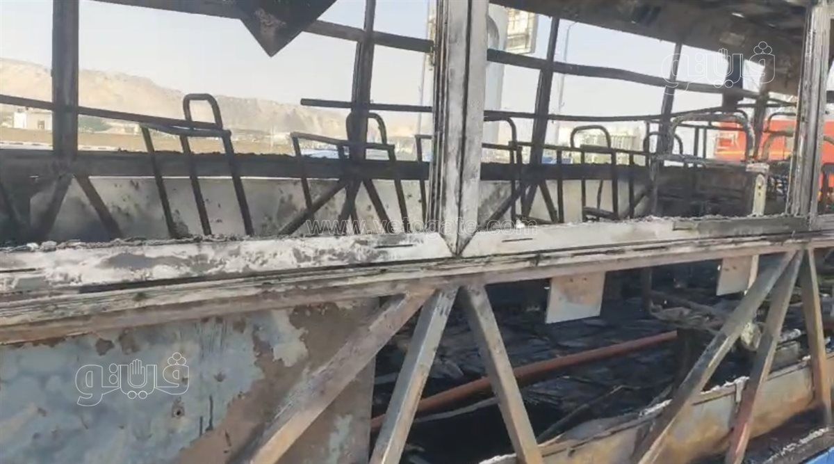 اندلاع حريق داخل أتوبيس نقل عام بمدينة نصر، فيتو