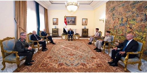 السيسي يؤكد أهمية التعاون الثلاثي القائم بين مصر واليونان وقبرص لمواجهة التحديات المشتركة