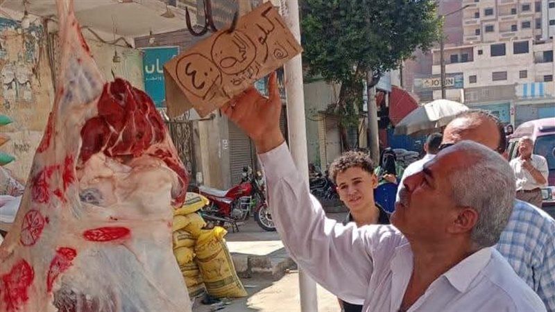حملة تموينية مكبرة على محال الجزارة والأسواق في المنيا