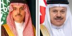 وزيرا خارجية البحرين والسعودية يبحثان تطورات المنطقة وحرية الملاحة