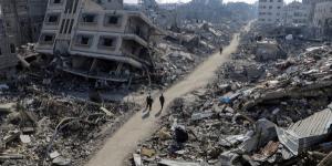 انتشال جثامين 3 شهداء شرق خان يونس