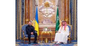 ولي العهد السعودي يلتقي الرئيس الأوكراني في جدة
