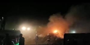 حريق في منزل مكون من 3 طوابق بعزبة عاشور بالفيوم