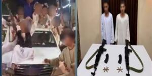 من فرحة زفاف إلى قضية سلاح.. كواليس رقصة بالبنادق الآلية تقود شخصين إلى الكلابشات