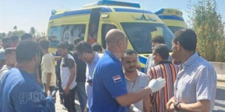 إصابة 5 أشخاص بينهم رقيب شرطة في انقلاب سيارة بالمنيا