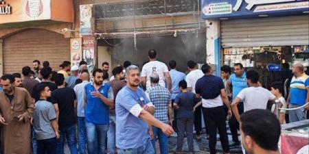 النيران تلتهم محل دواجن بالغربية والحماية المدنية تمنع كارثة (صور)