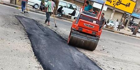 محافظ الجيزة يتابع أعمال رفع كفاءة الطرق بعدد من الأحياء