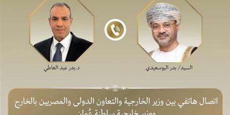 وزير الخارجية يبحث مع نظيره العُماني مستجدات الأوضاع الإقليمية