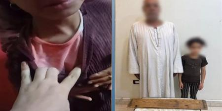 فيديو استغاثة يكشف الواقعة، القبض على والد طفلة بالشرقية اعتدى عليها بلوح خشبي