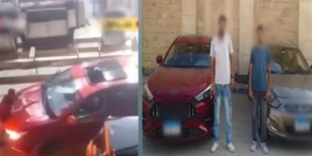 مشاجرة بين قائدي سيارتين بسبب أولوية المرور بالجيزة