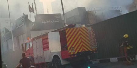 الداخلية تكشف تفاصيل حريق بواجهة قسم شرطة الأزبكية