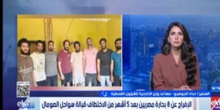 السفير حداد الجوهري يكشف تفاصيل جهود تحرير 8 بحارة مختطفين في الصومال