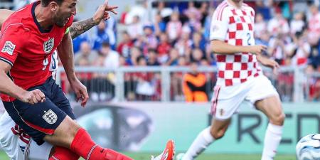 دوري الأمم الأوروبية، إنجلترا تتقدم على كرواتيا 4-0 في الشوط الأول