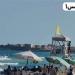 إقبال متوسط على شواطئ الاسكندرية ورفع الرايات الحمراء والصفراء