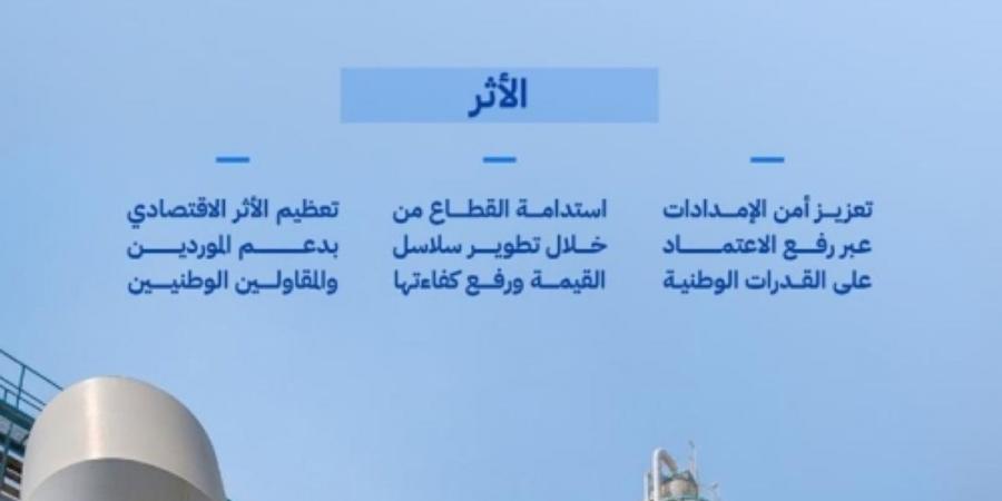 قطاع المياه يتجاوز مستهدف المحتوى المحلي مسجلا 66.10% بنهاية 2025