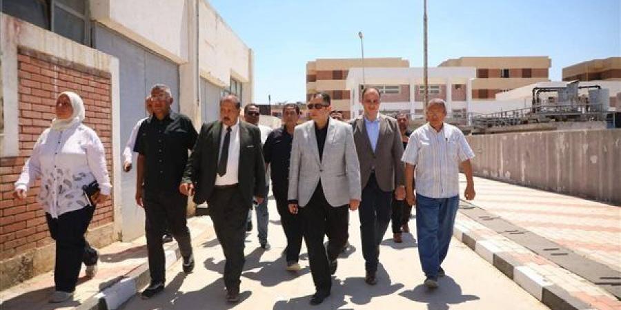 محافظ دمياط يتابع التشغيل التجريبي لتوسعات محطة معالجة المحمدية