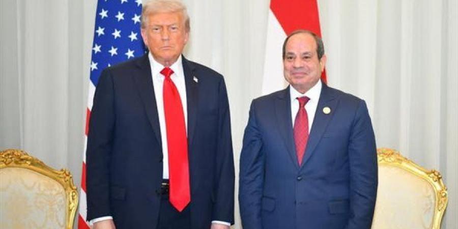 السيسي يوجه الشكر لـ ترامب للمساعدة في حل أزمة سد النهضة