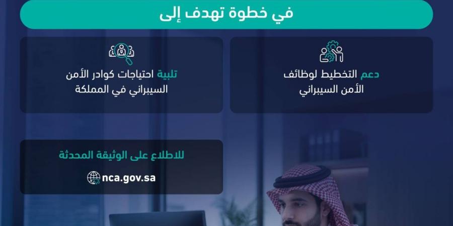 الهيئة الوطنية للأمن السيبراني تصدر النسخة المحدثة من الإطار السعودي لكوادر الأمن السيبراني (سيوف)