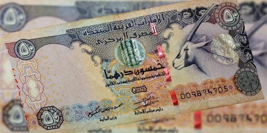 الدرهم الإماراتي يسجل 13.54 جنيه للبيع في البنك المركزي مساء اليوم