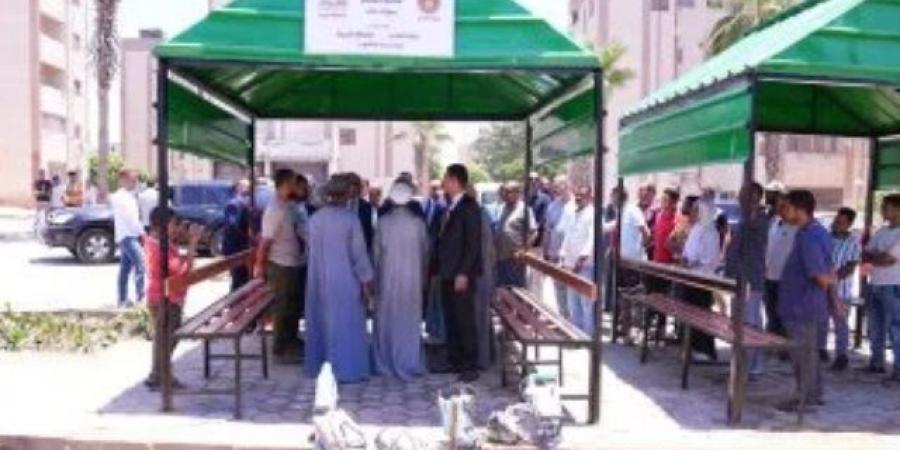 وزير العمل يفتتح ساحة انتظار ومظلات للعمال بمدينة 6 أكتوبر
