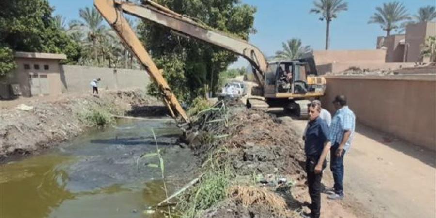 تمساح شبرامنت يثير القلق، استمرار أعمال التمشيط بمصرف حوض الجنينة