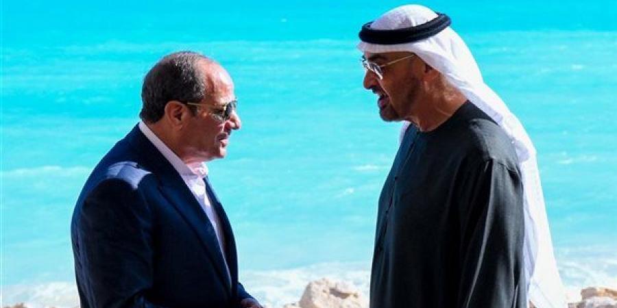 تفاصيل لقاء السيسي وبن زايد بالعلمين