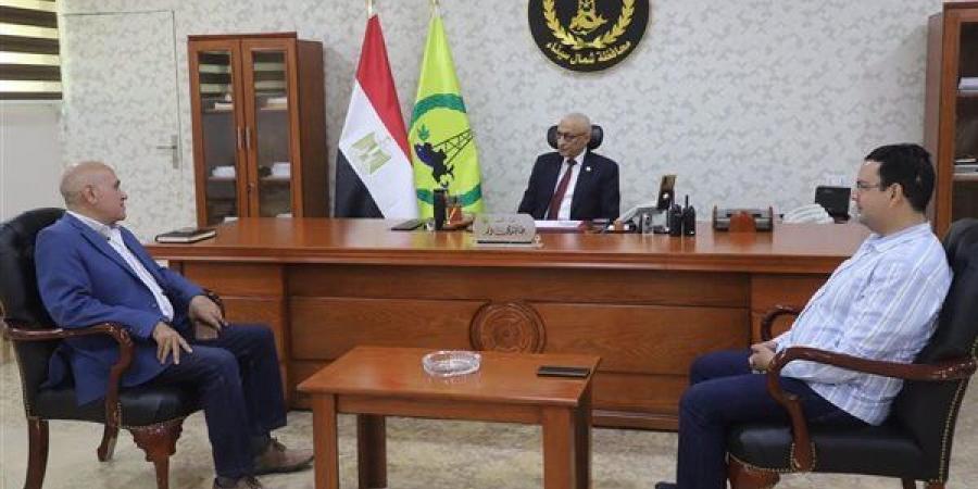 محافظ شمال سيناء يستقبل رئيس جهاز تعمير سيناء ومدن القناة
