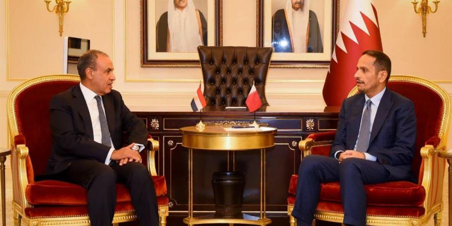 وزير الخارجية يبحث في نيويورك مع رئيس وزراء قطر العلاقات الثنائية والأوضاع الإقليمية