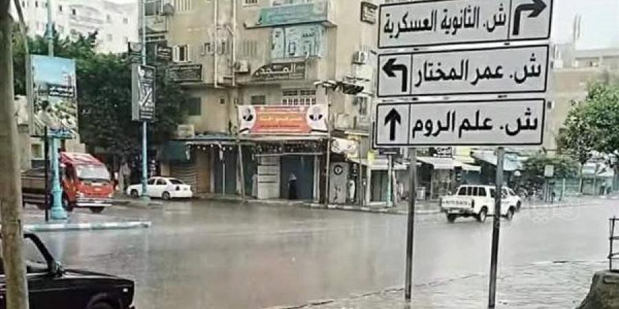 أمطار غزيرة تضرب مرسى مطروح (صور)