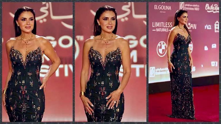 بالصور.. نجلاء بدر تتألق في سادس أيام مهرجان الجونة