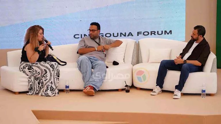 أيتن أمين وخالد منصور يتحدثان بجلسة بين سينما المهرجانات وشباك التذاكر في "الجونة السينمائي"