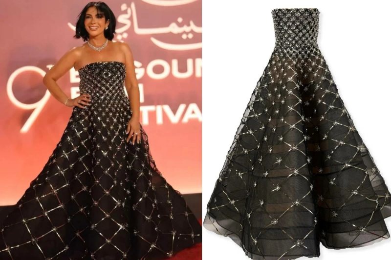 منى زكي تخطف الأنظار بإطلالة سوداء في مهرجان الجونة السينمائي.. وسعر صادم للفستان بعد الخصم