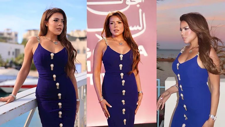 بالصور.. ناهد السباعي تخطف الأنظار بفستان والدتها في مهرجان الجونة