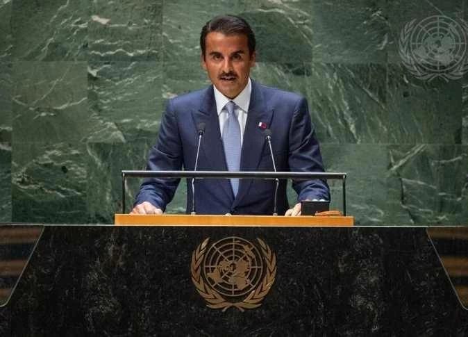 أمير قطر: تمسكنا بالحوار والحلول السلمية لا يعنى التهاون في الدفاع عن بلدنا