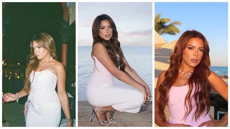 ناهد السباعي تخطف الأنظار أمام بحر الجونة.. والجمهور يغازلها