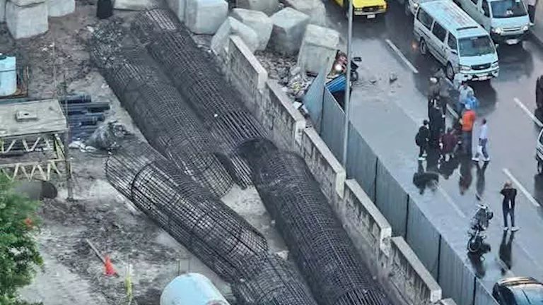 تحرك عاجل من "الأنفاق" بشأن انزلاق كتل خرسانية بمشروع ترام الرمل