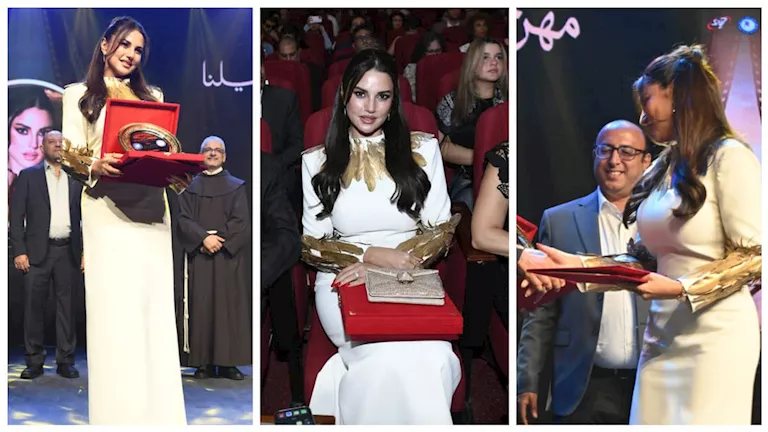 بالصور.. درة تحصد جائزة مهرجان "جيلنا" تقديرا لمسيرتها الفنية