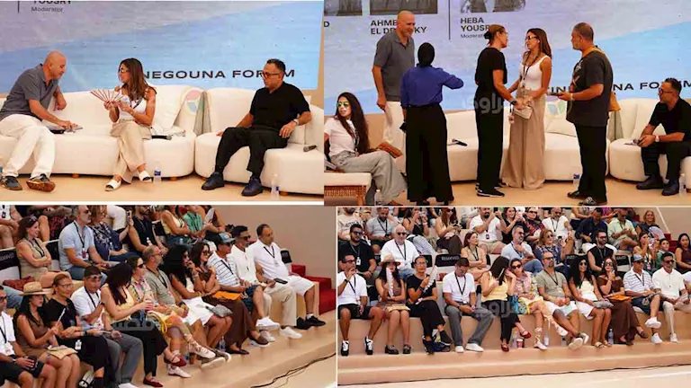 خالد سليم ومحمد علاء أبرز حضور جلسة الضحك المصري في مهرجان الجونة السينمائي- صور