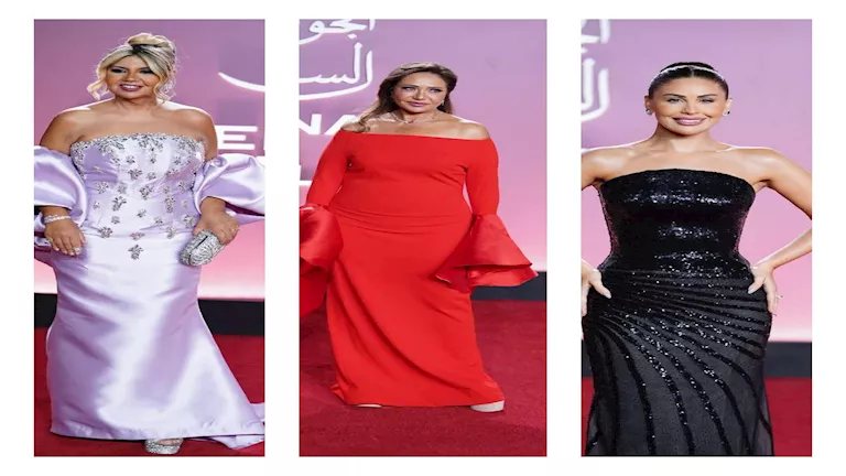 ليلى بالأحمر الناري وإلهام شاهين ساحرة.. 20 صورة لإطلالات ثاني أيام الجونة